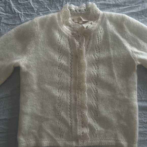 Sezane Angie Cardigan Ecru - Size M - Picture 3 of 5